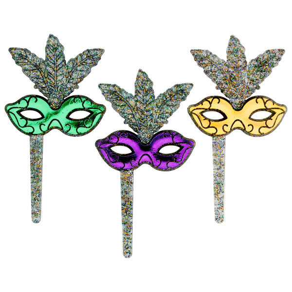 Mardi Gras Mask with Feathers Cookie Cutter and Fondant Cutter and