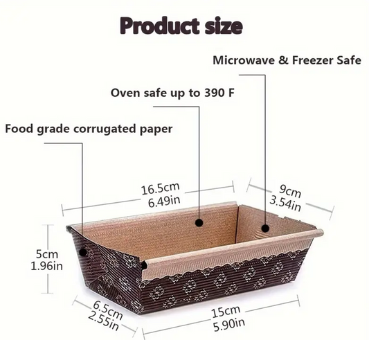 Eco-Friendly Disposable Loaf Pan