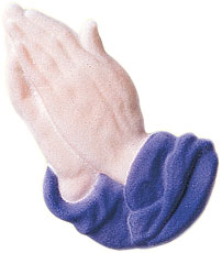 Pressed Sugar Pray Hands Cake Decoration