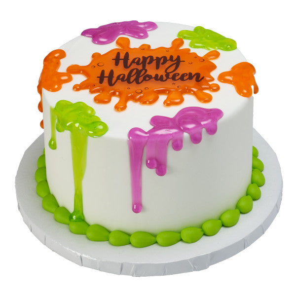slime cake | A request for a purple, green and orange slime … | Flickr
